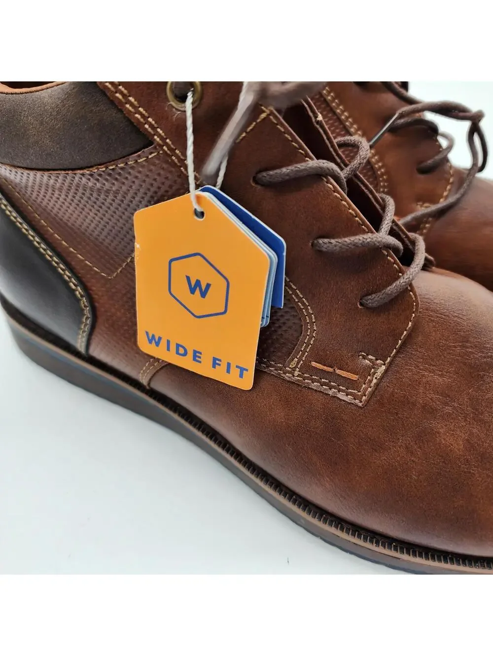 New Nunn Bush Circuit Plain Toe Chukka Work Boot Cognac 85009-221 10.5 W